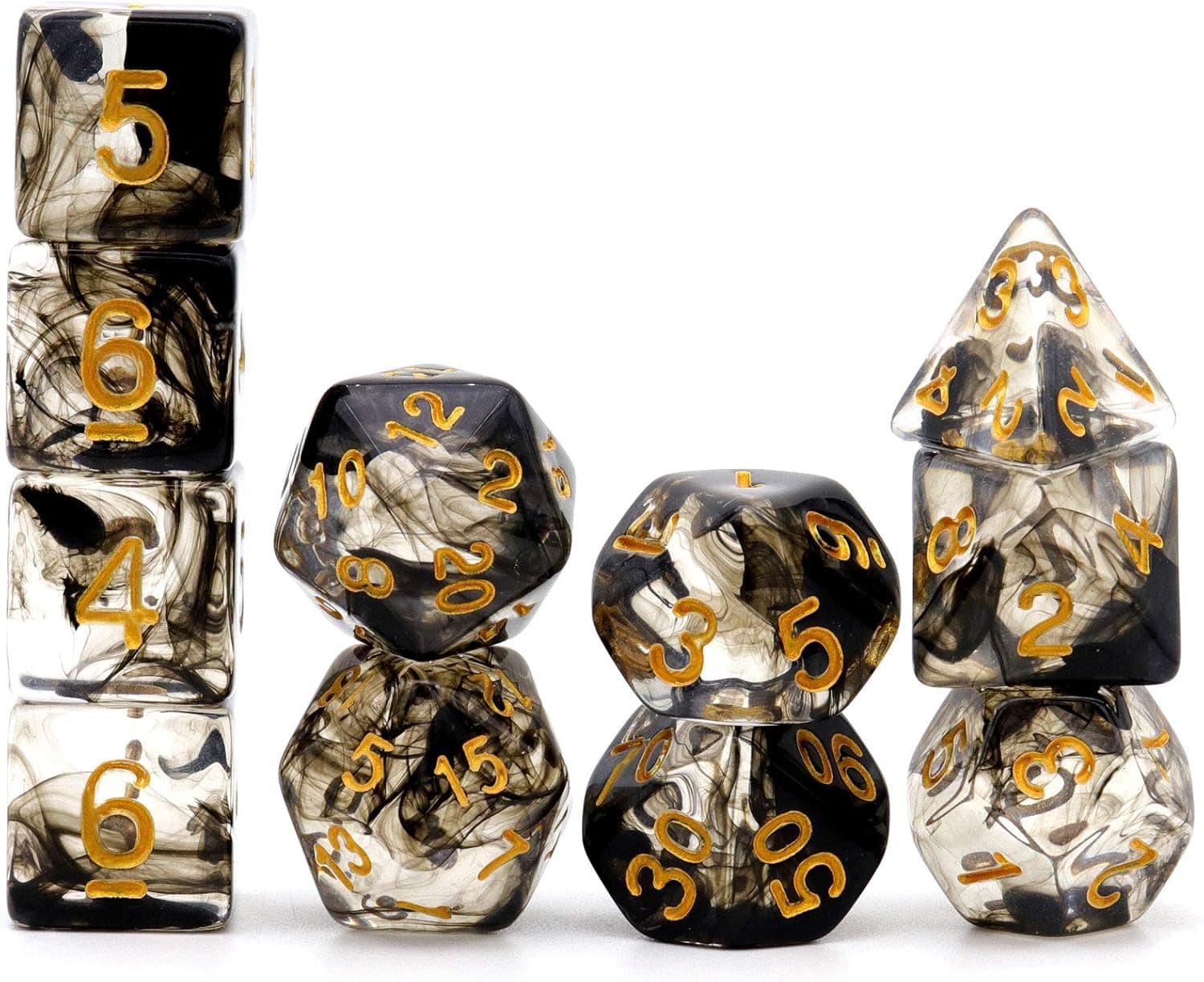 PJOY 11 Piece DND Dice Set Extra D6 D20 Polyhedral D&D Dragon Dice for Dungeons and Dragons Pathfinder RPG