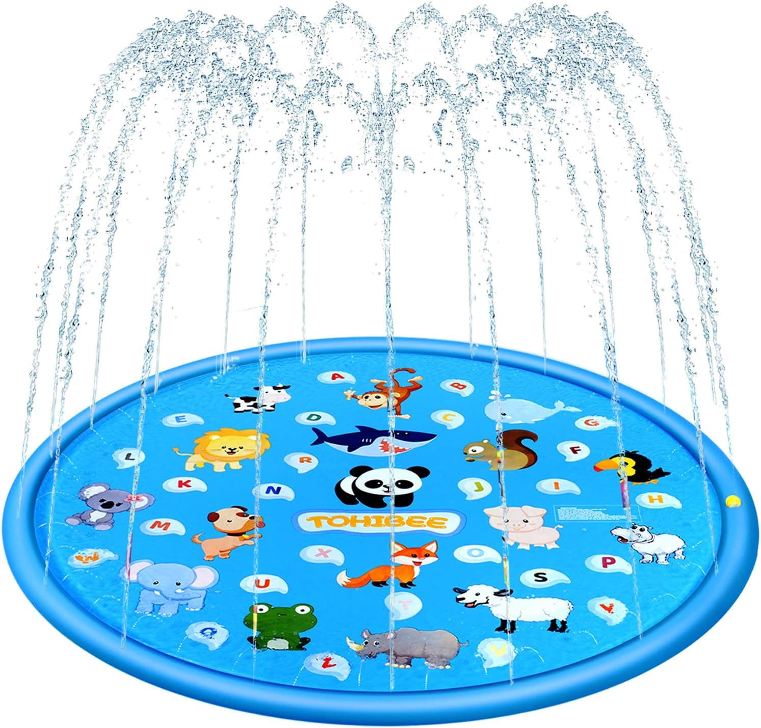 Splash Pad, 68" Sprinkler for Kids, Outdoor Water Toys for 2-9 Year Old Boys Girls, Kiddie Pool, Cool Summer Gifts Toys for 2 3 4 5 6 Year Old