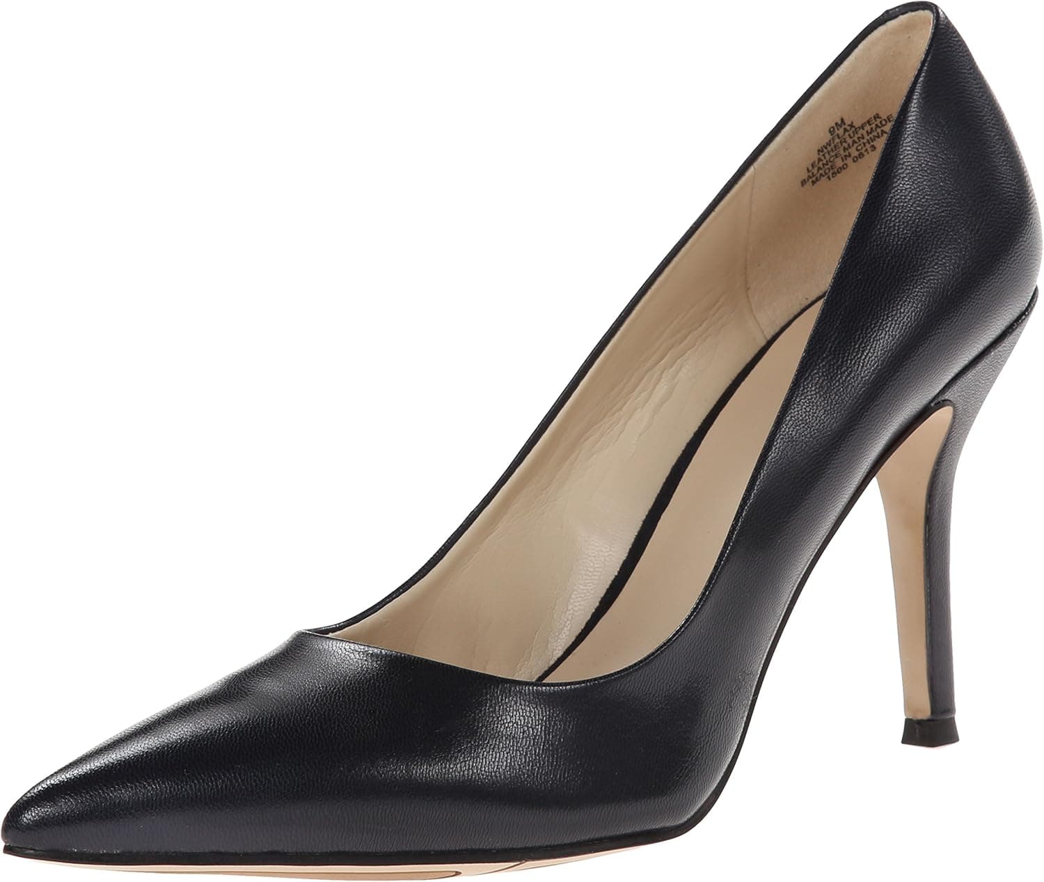 NINE WEST Women's Flax Pointed Toe Dress Pump, Navy, 5