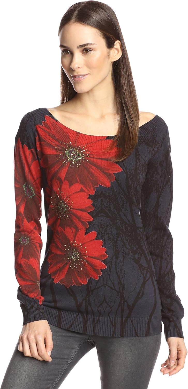 Desigual Women's Woman Long-Sleeve Silvia Pullover
