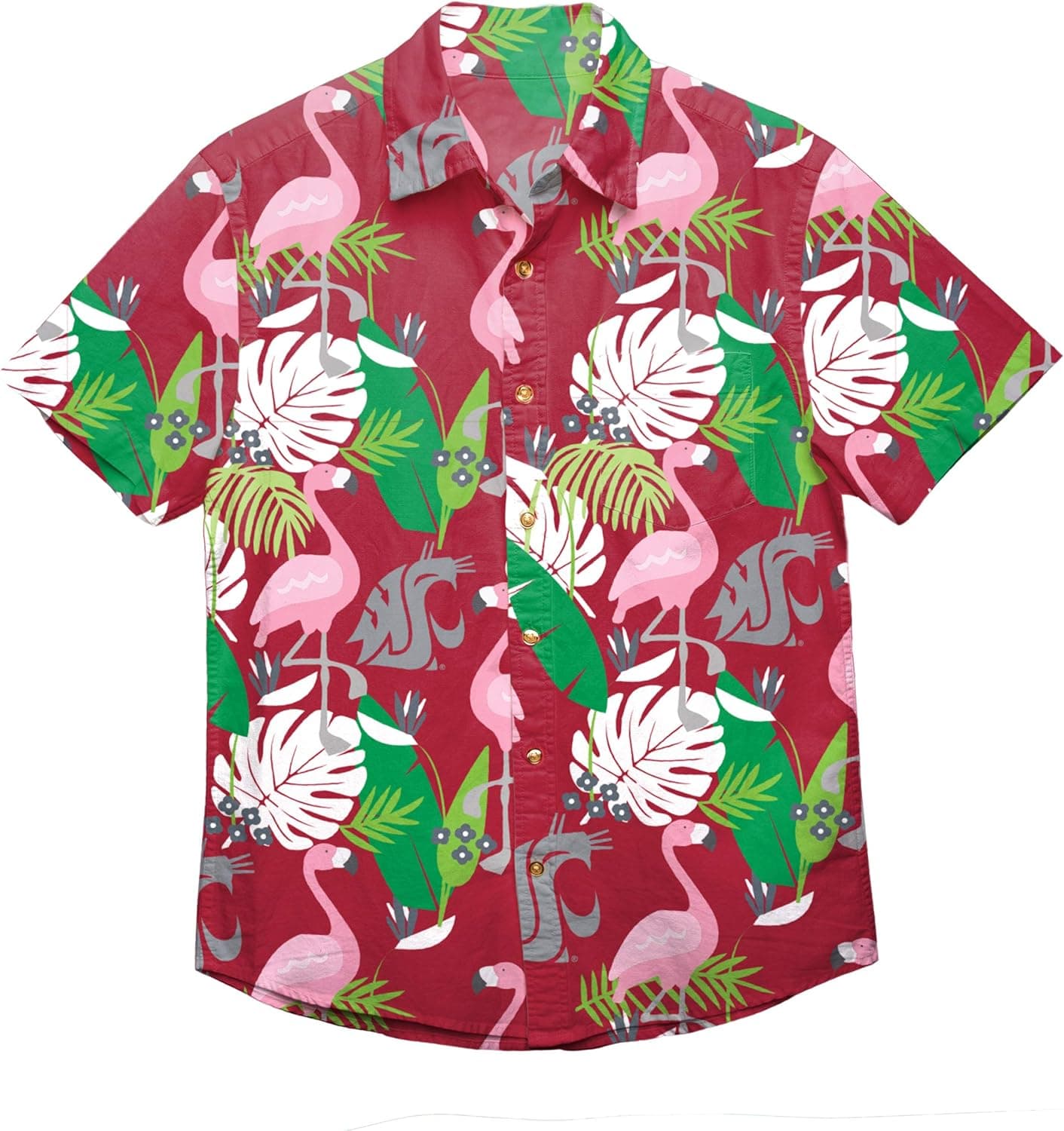 FOCO NCAA Floral Button Up Shirt