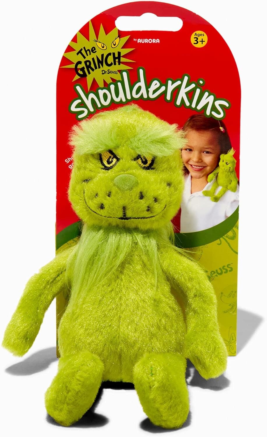 Claire's Dr. Seuss The Grinch Shoulderkins Plush Toy