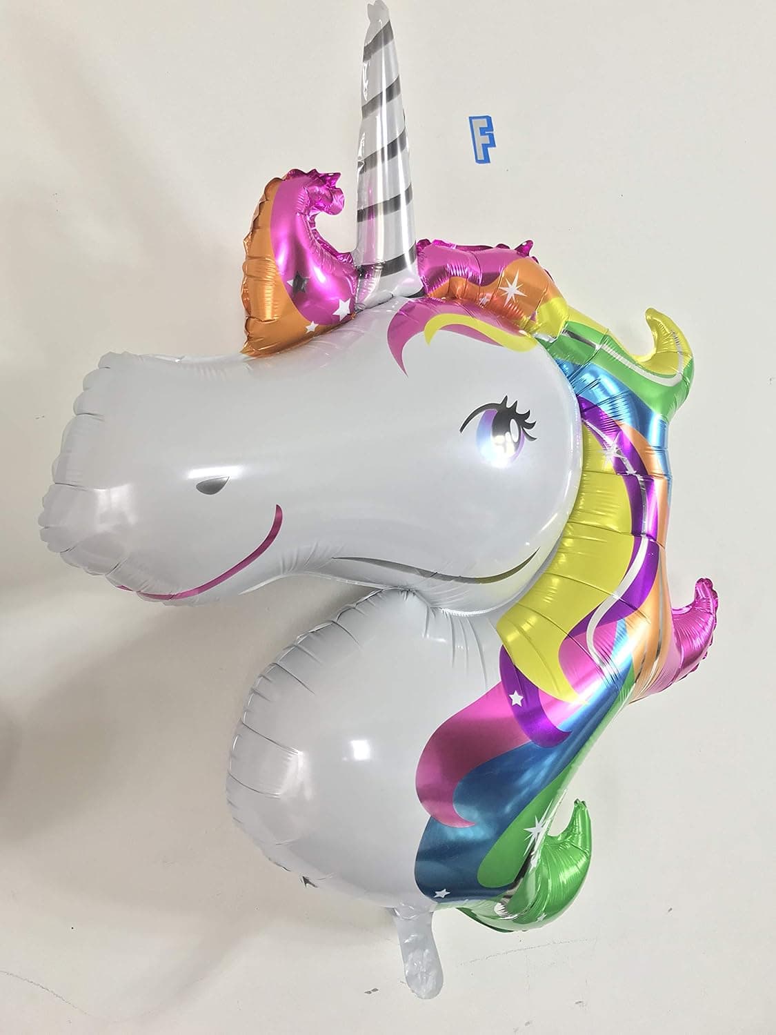 PartyPlace Unicorn Balloons, Helium Large Balloon (Rainbow) for Kids Birthday Party, Baby Shower, Bridal, Wedding - 2 Pack