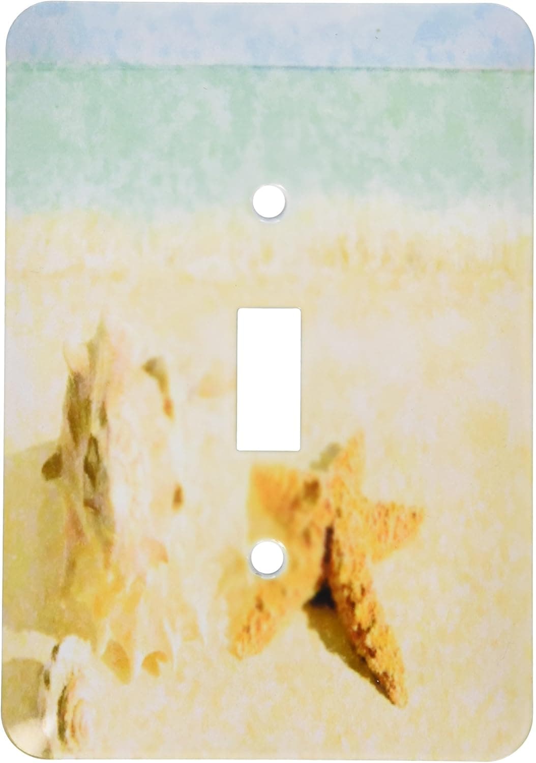 3dRose LLC 3dRose LLC lsp_123181_1 Beach n Seashell Impressions - Single Toggle Switch