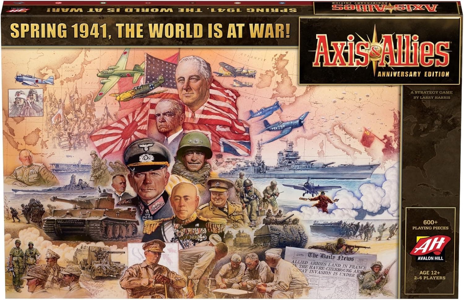 Avalon Hill Axis & Allies Anniversary Edition Strategy Board Game