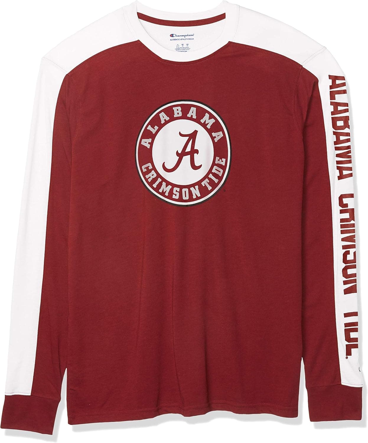 Champion NCAA Mens Field Day Color Blocked Long Sleeve T-shirt