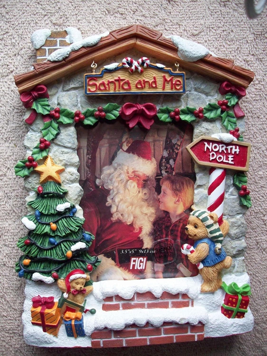 Figi 3.5x5 Santa and Me Christmas Photo Picture Frame