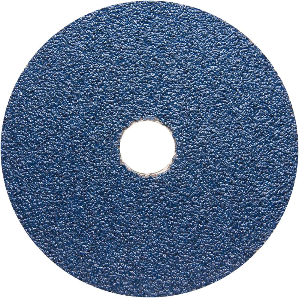 Benchmark Abrasives 5" Zirconia Resin Fiber Sanding Discs for Grinding, Blending, Finishing, and Polishing 7/8" Arbor, Stock Removal Angle Grinder Discs (25 Pack) - 36 Grit
