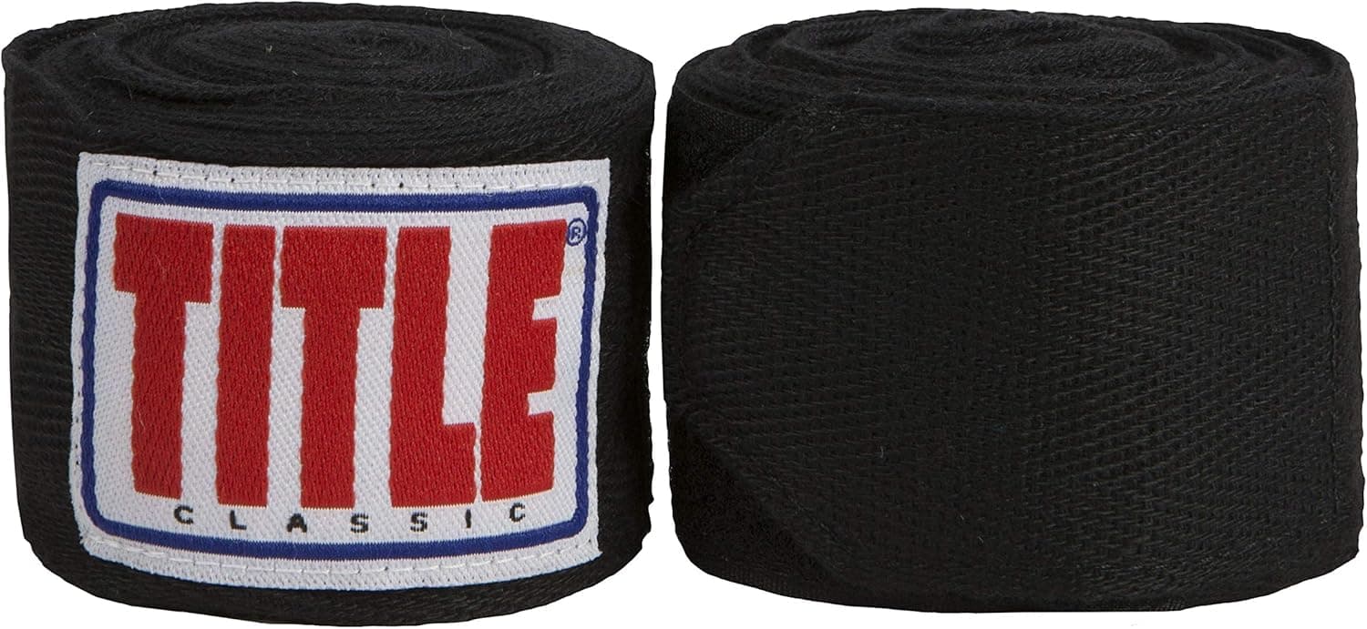 Title Boxing Classic Tradition Weave 180" Wraps, Black