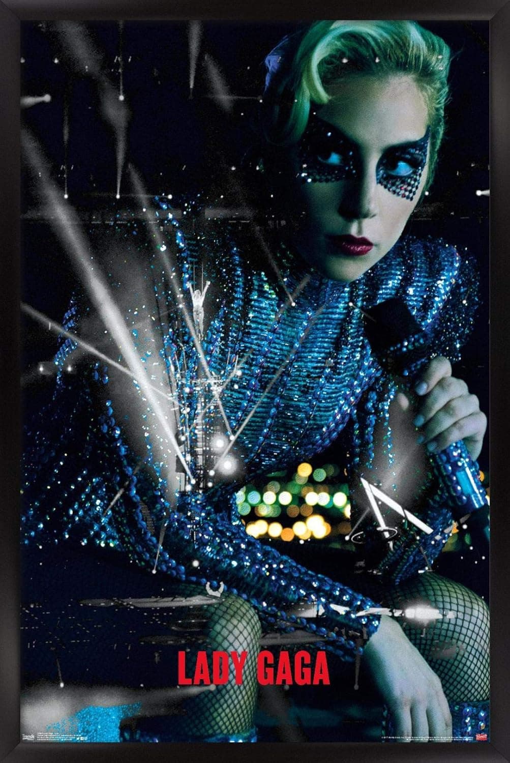 Trends International Lady Gaga - Live Wall Poster, 22.375" x 34", Black Framed Version