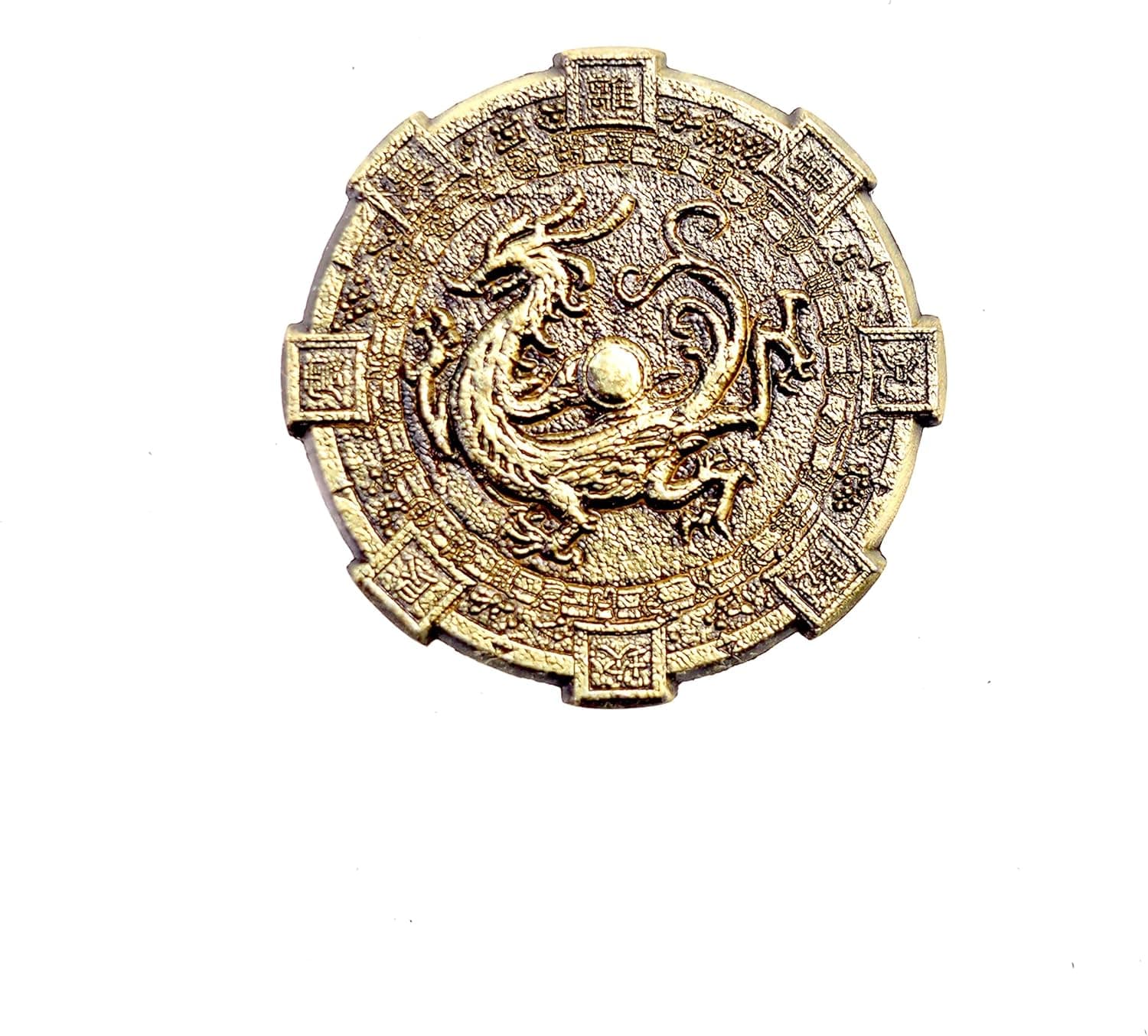 Fantasy Coins Board Game Accessories Lord of The Four Elephants Metal Game Coin Gaming Tokens Vintage Metal Coin Toys for Party Favor Souvenir Collections (1 PC Qinglong)