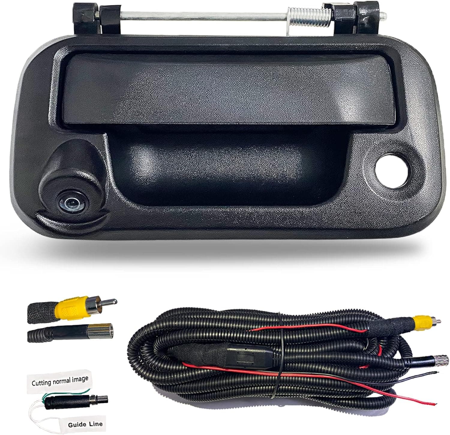 Virego F150 Tailgate Handle Camera Compatible with Ford F150 (2005-2014), F250/F350/F450/F550 (2008-2014), Ford Tailgate Handle with Camera, Upgraded Version, Black