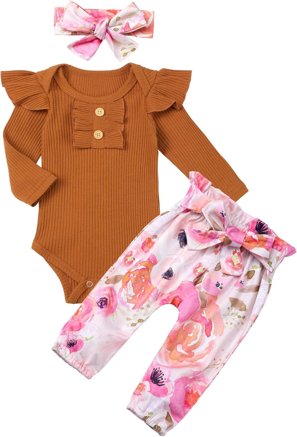 Newborn Baby Girl Clothes Newborn Baby Clothes Girl Cute Baby Girl Outfits 3PCS……