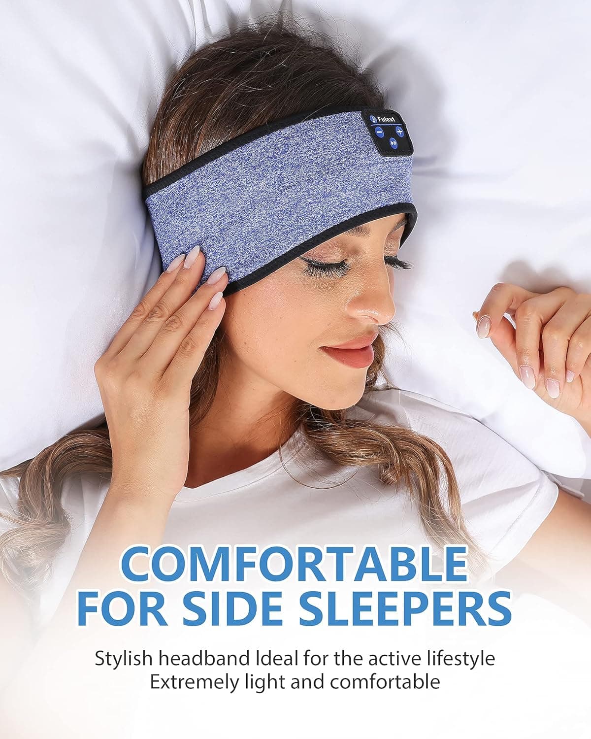 Lavince Bluetooth Headband, Sleep Headphones Sports Headband Headphones Noise Cancelling Sleeping Headphones Earbuds for Sleep,Workout,Running,Yoga,Travel, for Women Men