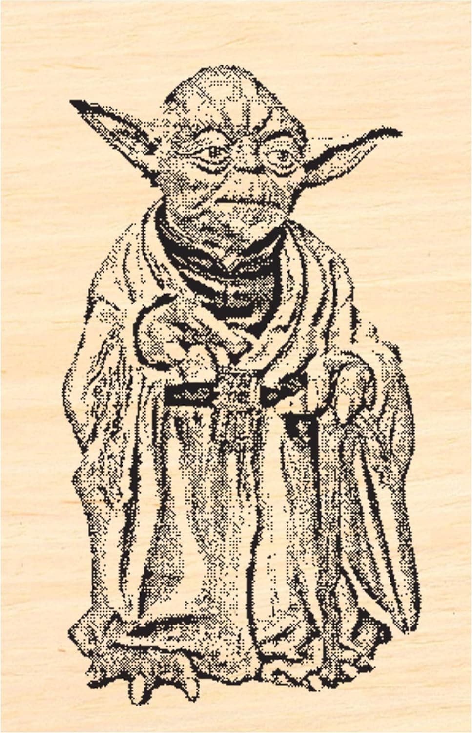 P63 Yoda Miniature Rubber Stamp