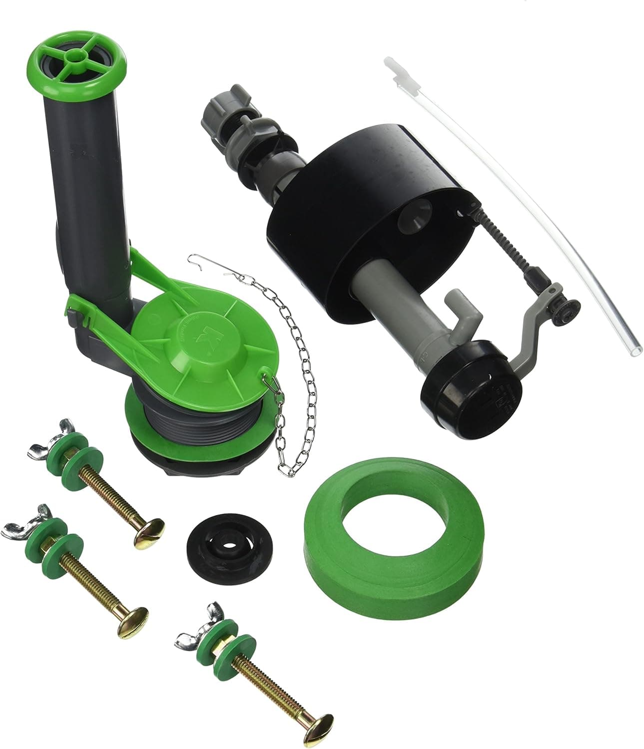 Plumb Pak K830-16BX Universal Water Saving Tank Repair Kit for 2-Inch Flush Valve Toilets, Gray/Green