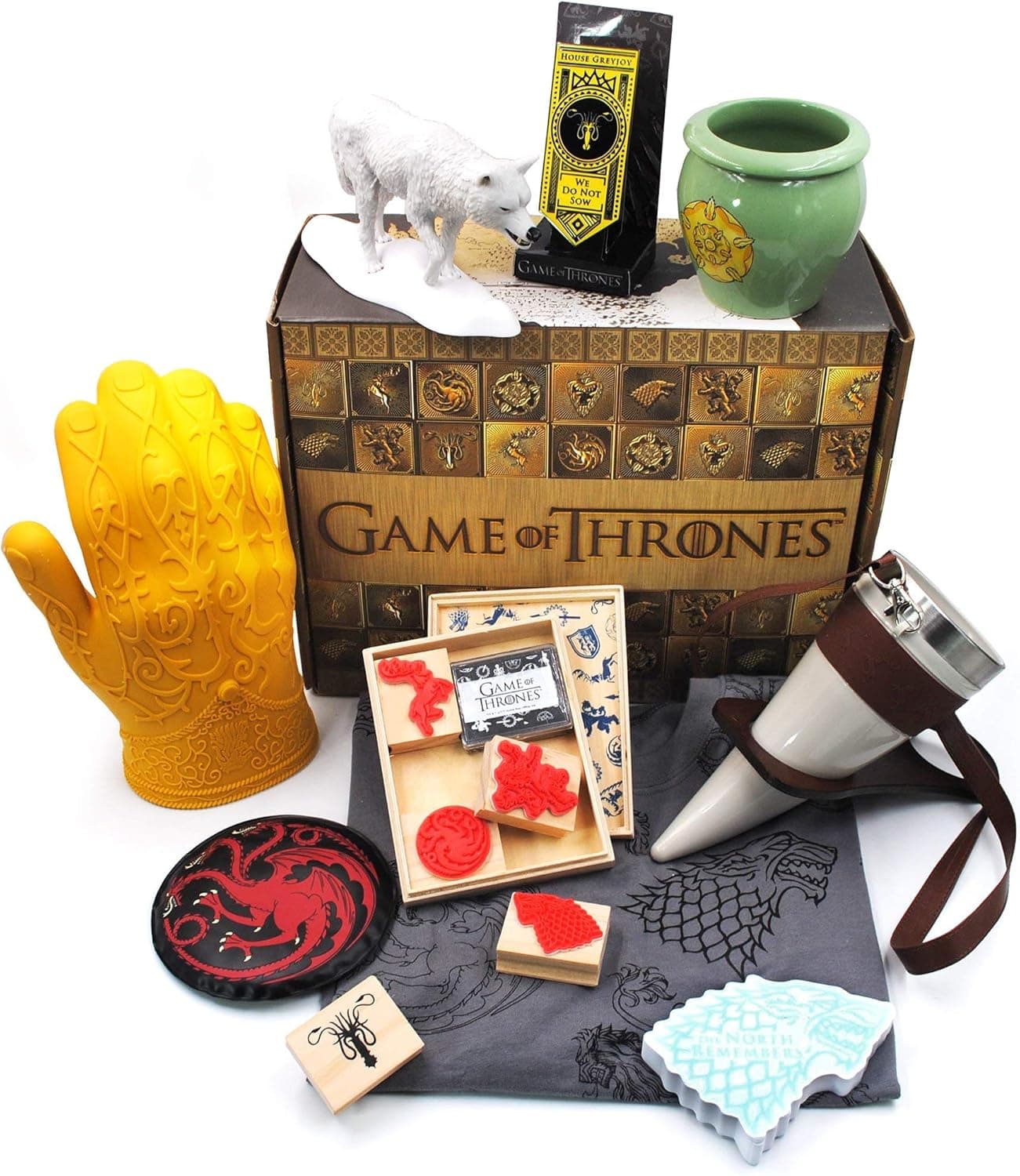 Culturefly Game of Thrones Limited Edition Collectors Box - Noble Houses - Bundle Deal - 9 Items with T-Shirt Included