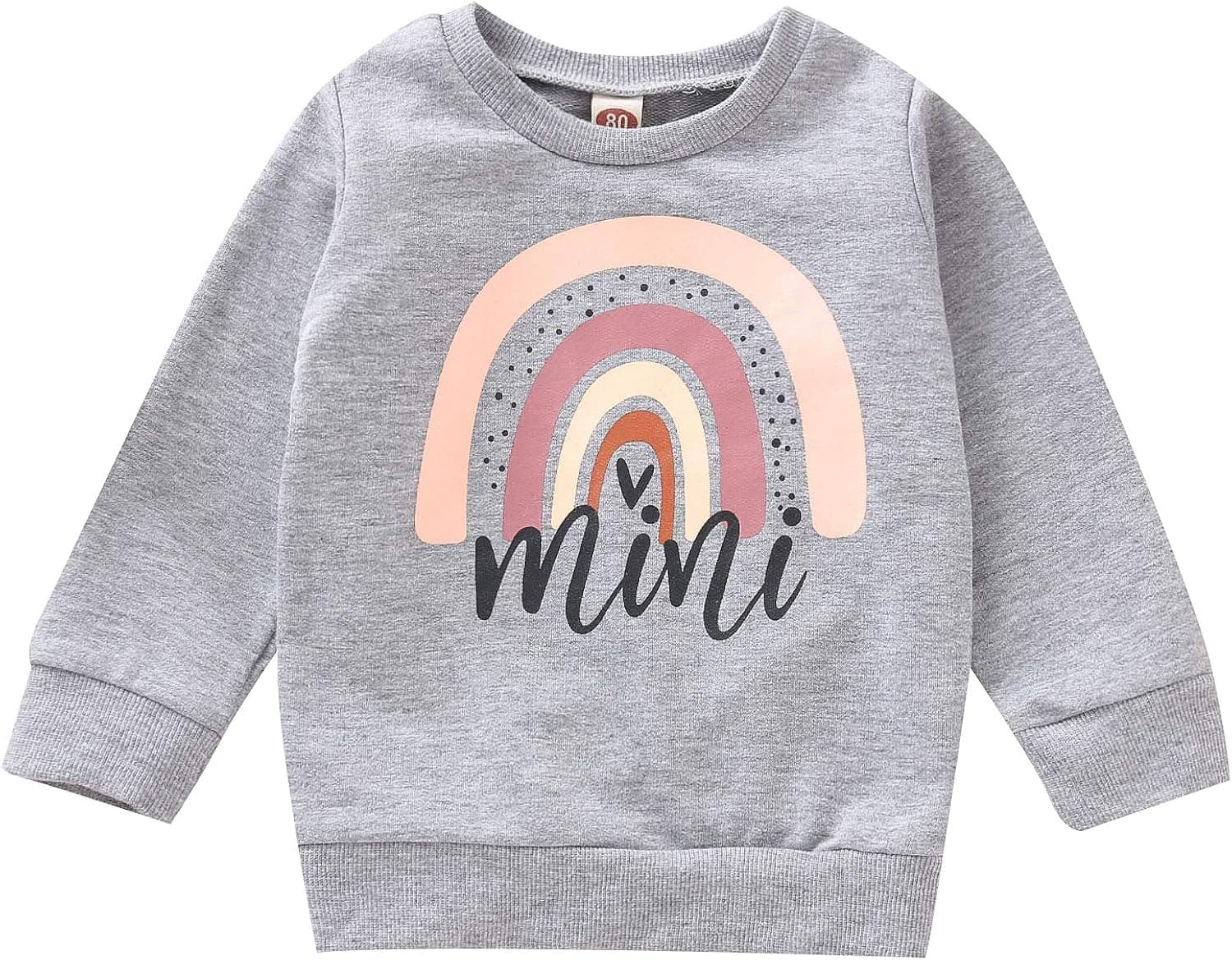 Aimaopao Toddler Baby Girls Sweatshirts Long Sleeve Shirts Crewneck Sweater Pullover Clothes