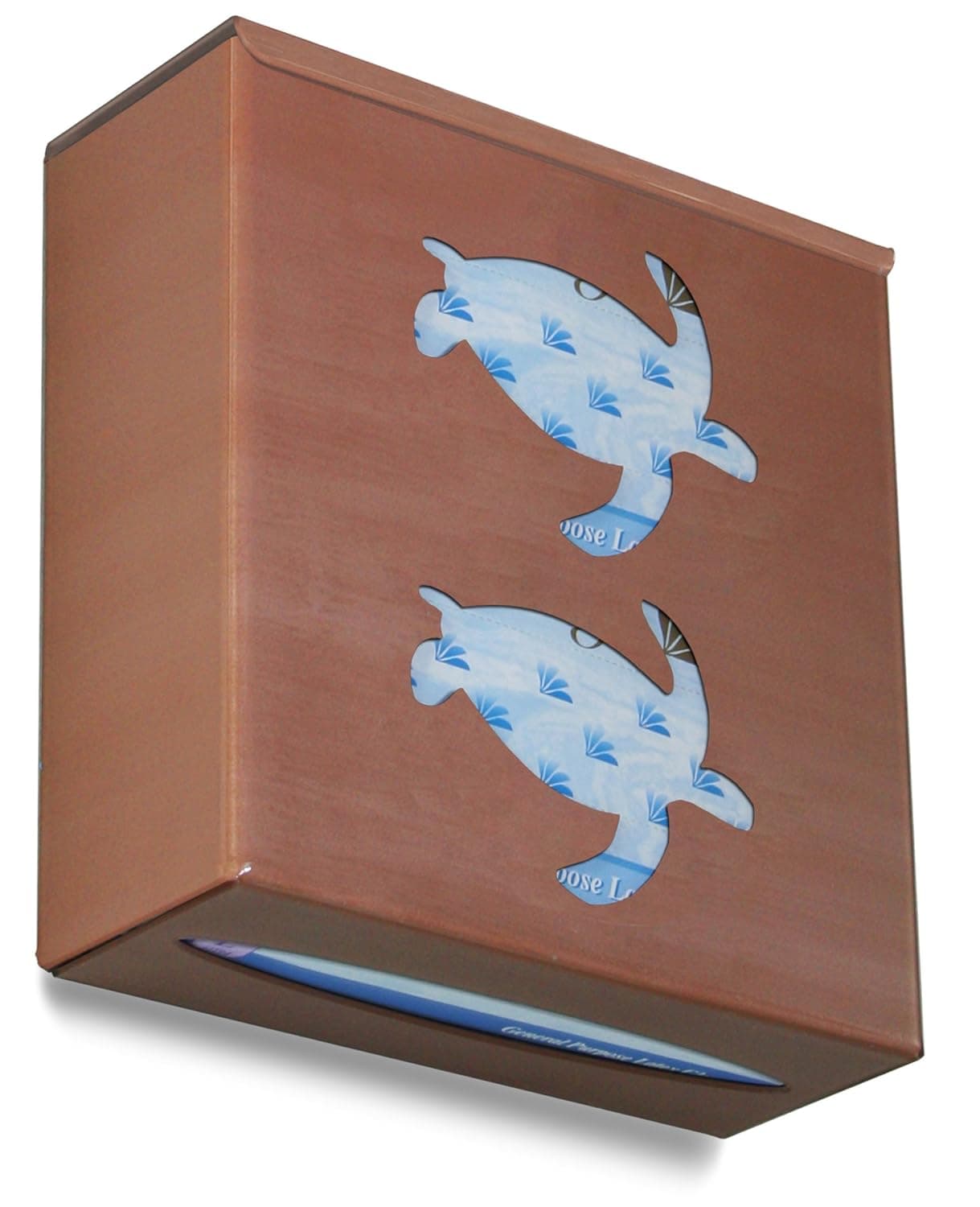 TrippNT 52158 Ultimate Sea Turtle Double Sparkling Canyon Copper Dual Dispensing Glove Holder, 10" Width x 10" Height x 4" Depth