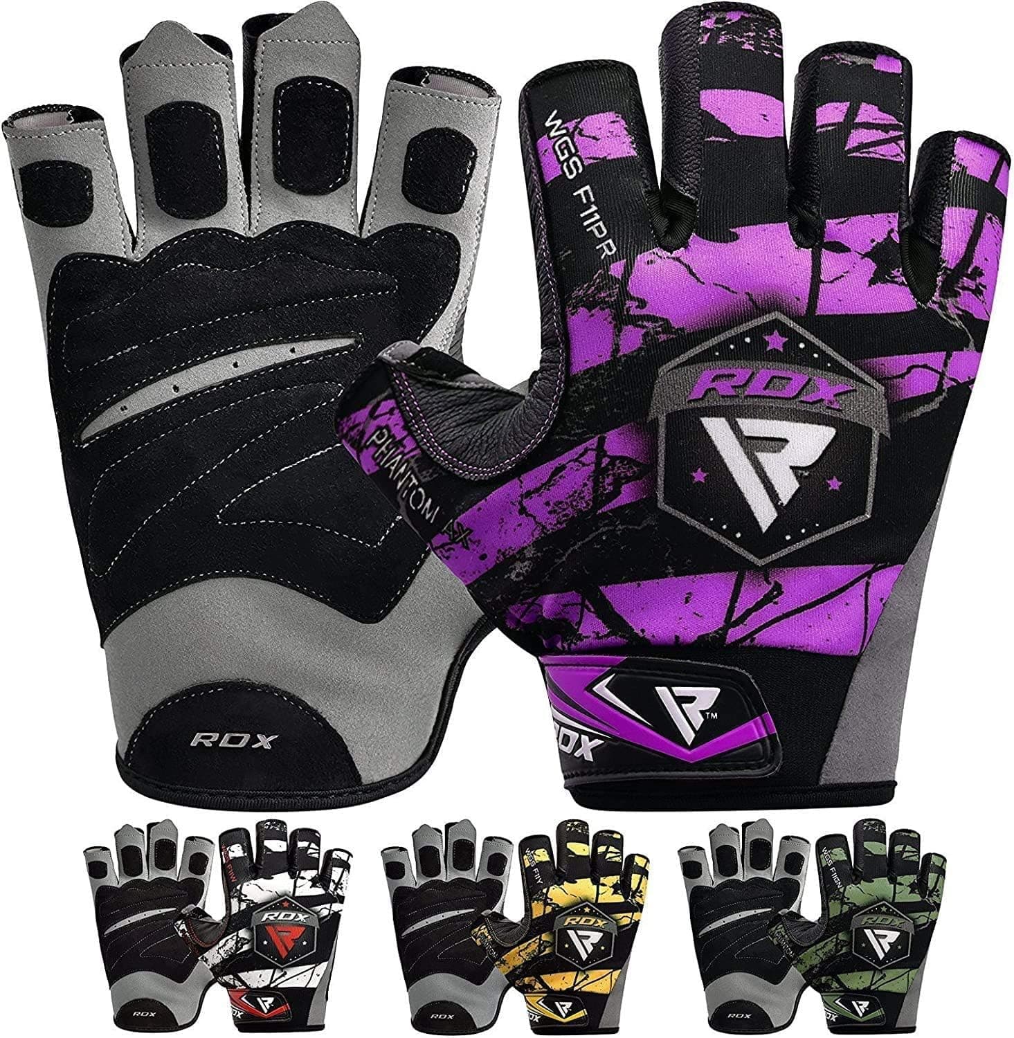 RDX Women Weight Lifting Gloves for Gym Workout - Breathable with Anti Slip Palm Protection Grip- Ladies Glove for Fitness, Bodybuilding, Powerlifting, Cycling & Exercise