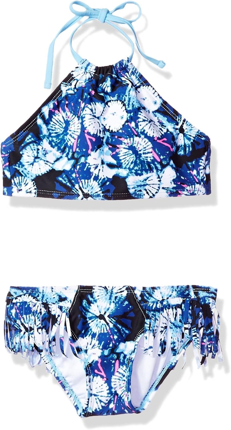 Kanu Surf Girls' Mahina UPF 50+ Beach Sport Halter Bikini 2-Piece Swimsuit