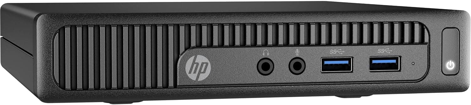 HP 260 G2 Mini Desktop PC: Intel Core i5-6200U, 500GB HDD, 4GB DDR4, WiFi + Bluetooth, 2.3 lbs, Windows 10 Professional - Black