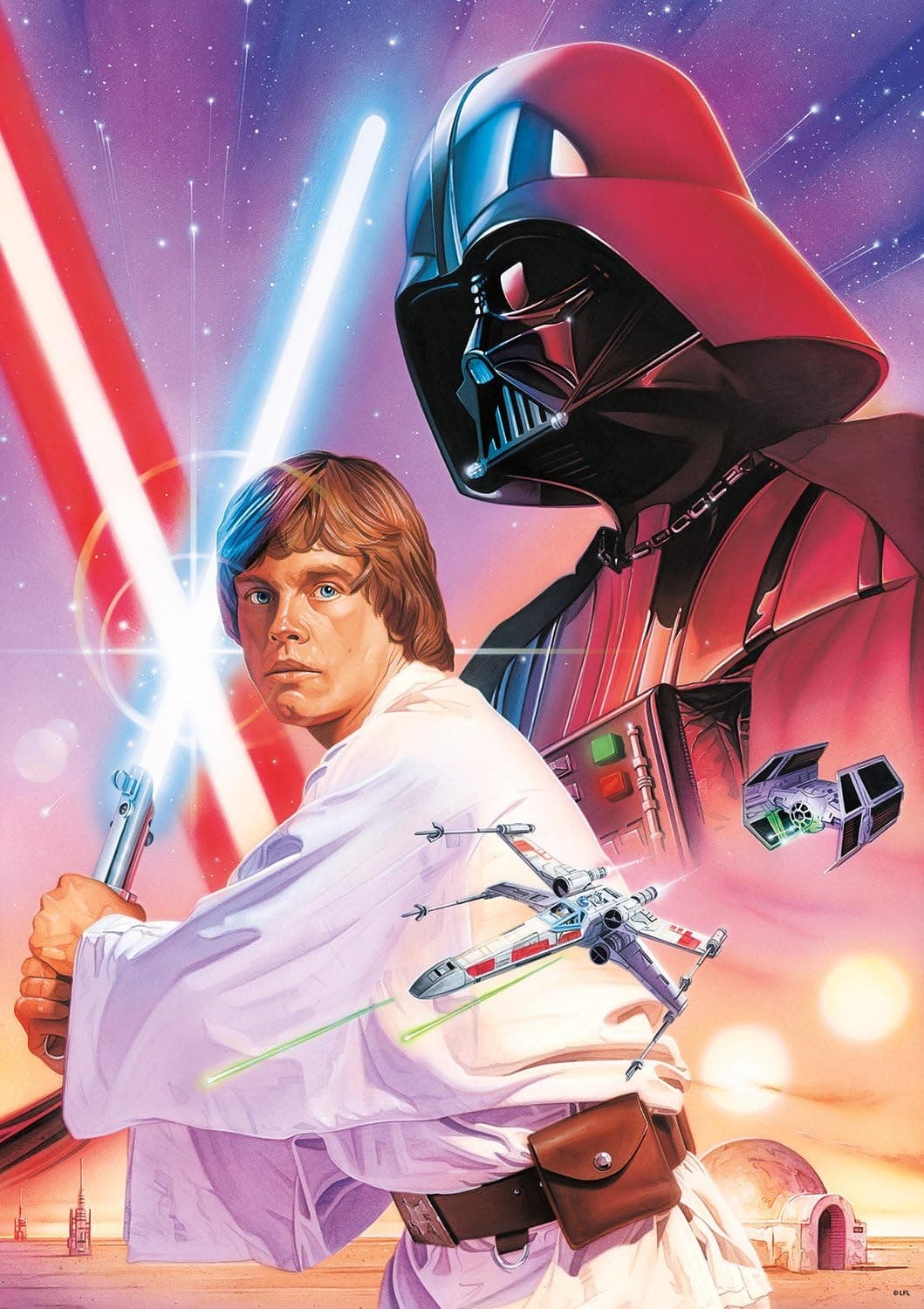 Star Wars - "Luke Skywalker and Darth Vader" - 300 Large Piece Jigsaw Puzzle