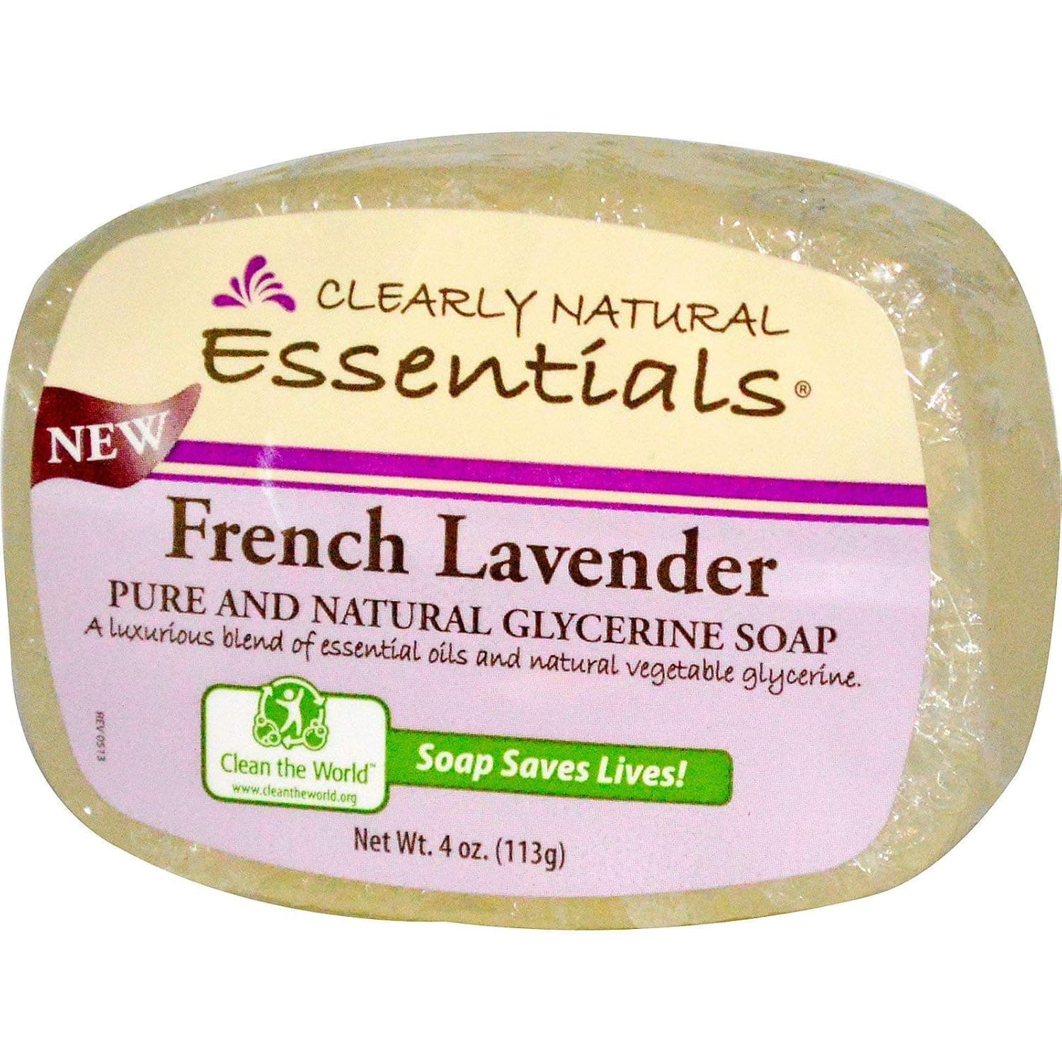 Clearly Natural Soap Bar Glyc Frnch Lvndr