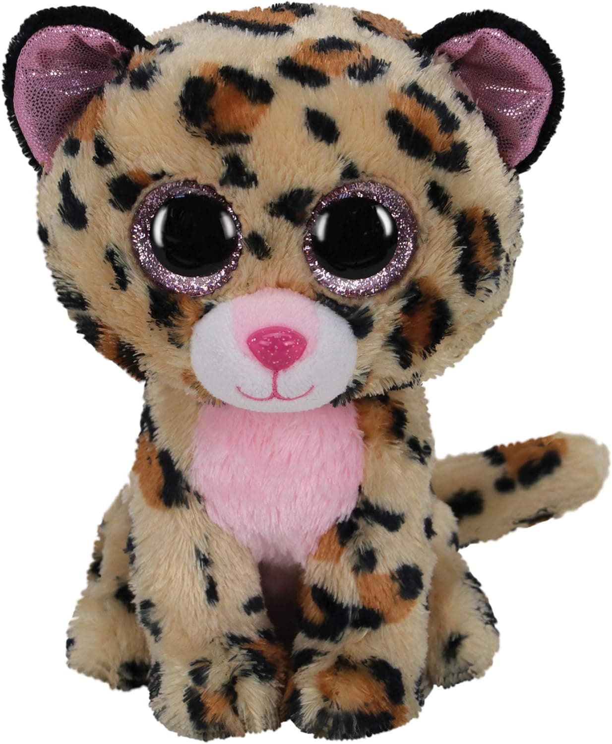 Ty 2007518 Livvie Leopard Beanie Boo Stuffed Animal, Multicoloured