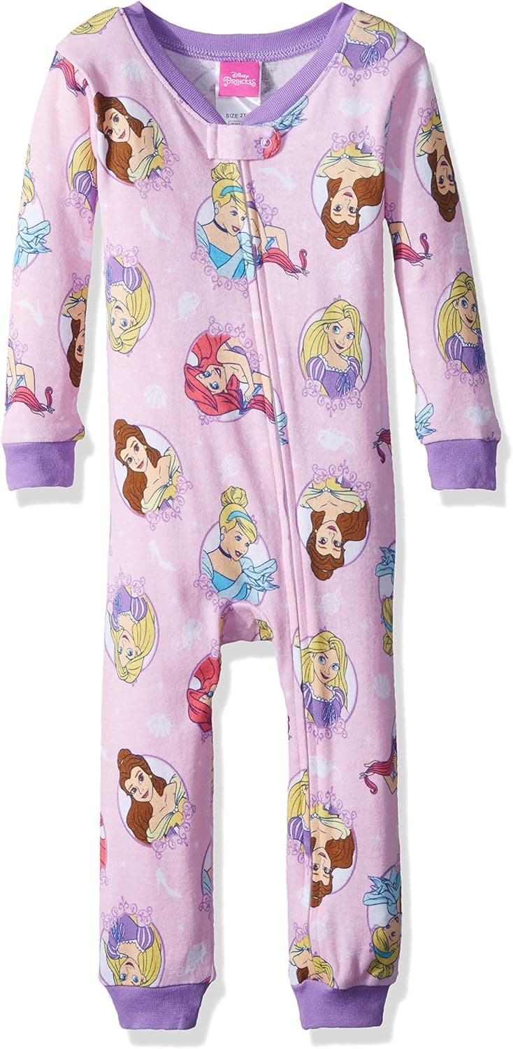 Disney Girls' Princess Cotton Non-Footed Pajama