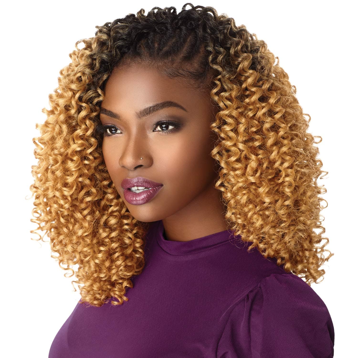 MULTI PACK DEALS! Sensationnel Synthetic Hair Crochet Braids Lulutress 2X Curly 3B (5-PACK, T1B/30)