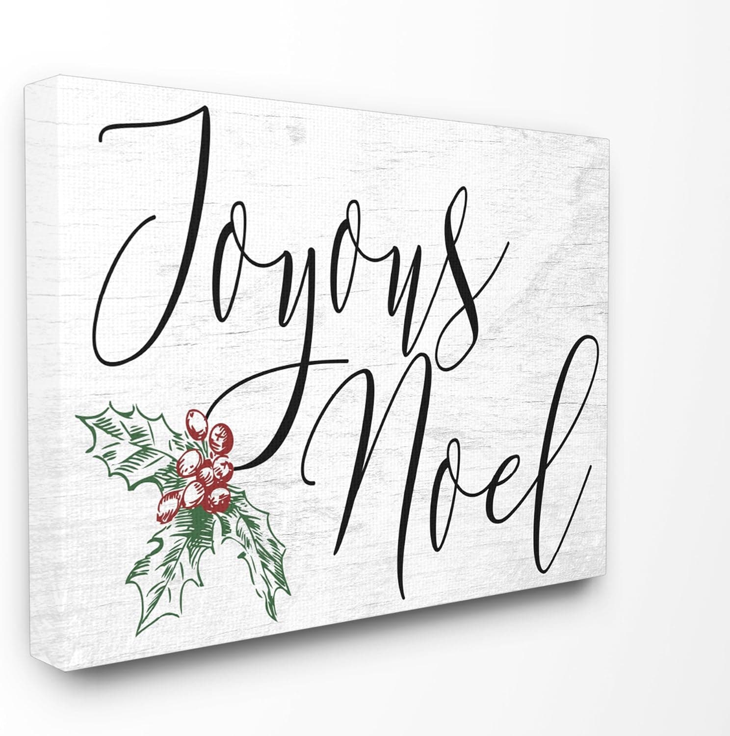 Stupell Industries Joyous Noel Christmas Canvas Wall Art, 30 x 40, Multi-Color