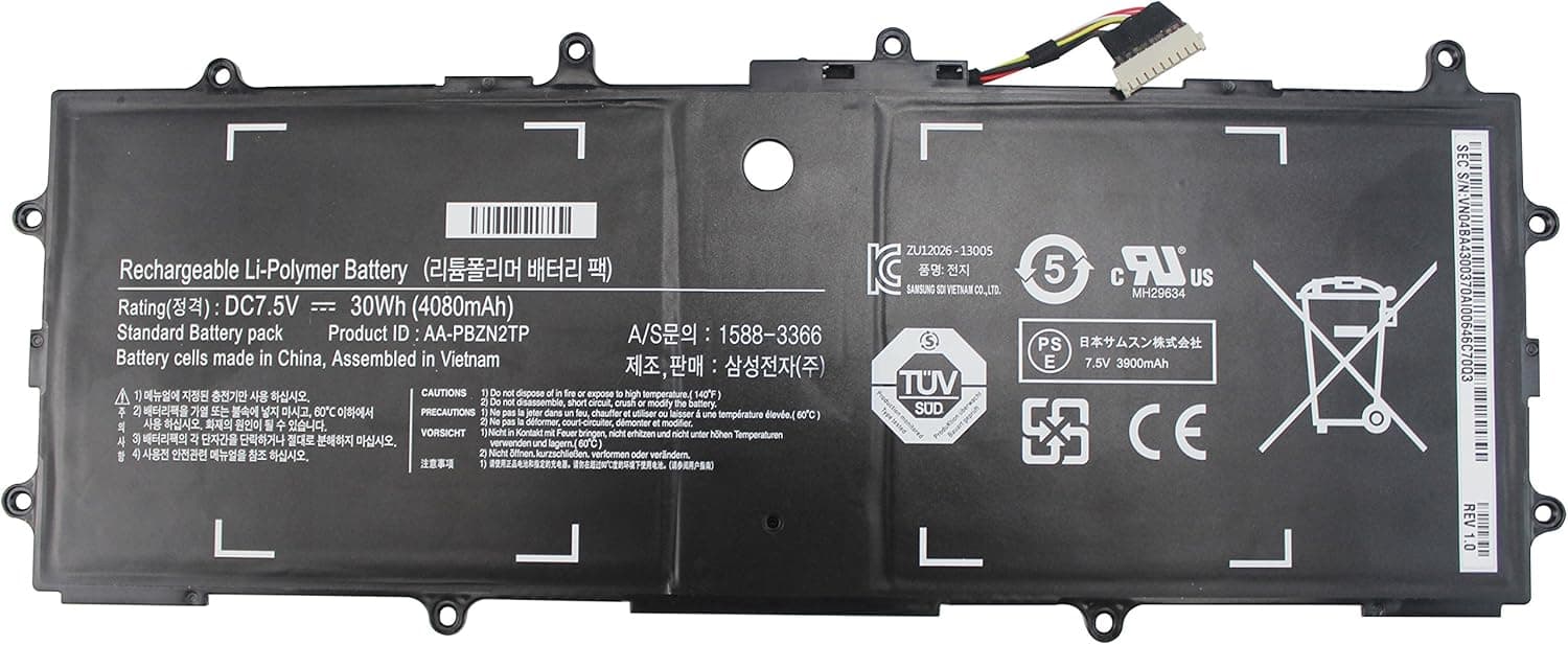 Shareway 30Wh Replacement Laptop Battery for Samsung ATIV 500T 905S3G 910S3G 915S3G Chromebook XE500T1C XE303C12 XE303 AA-PBZN2TP BA43-00355A