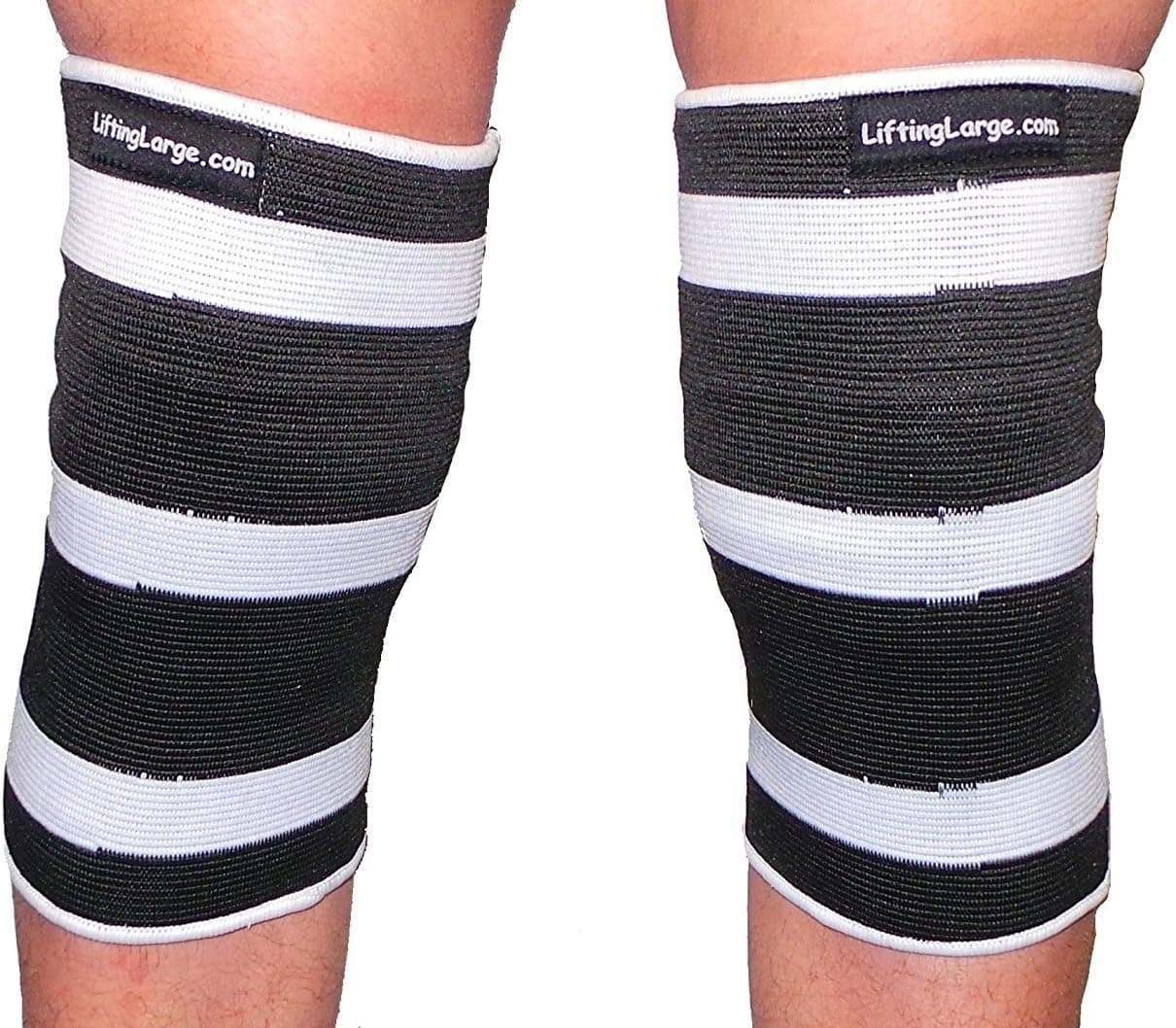 LiftingLarge White Crusher 3 Ply Knee or Elbow Sleeves - Powerlifting