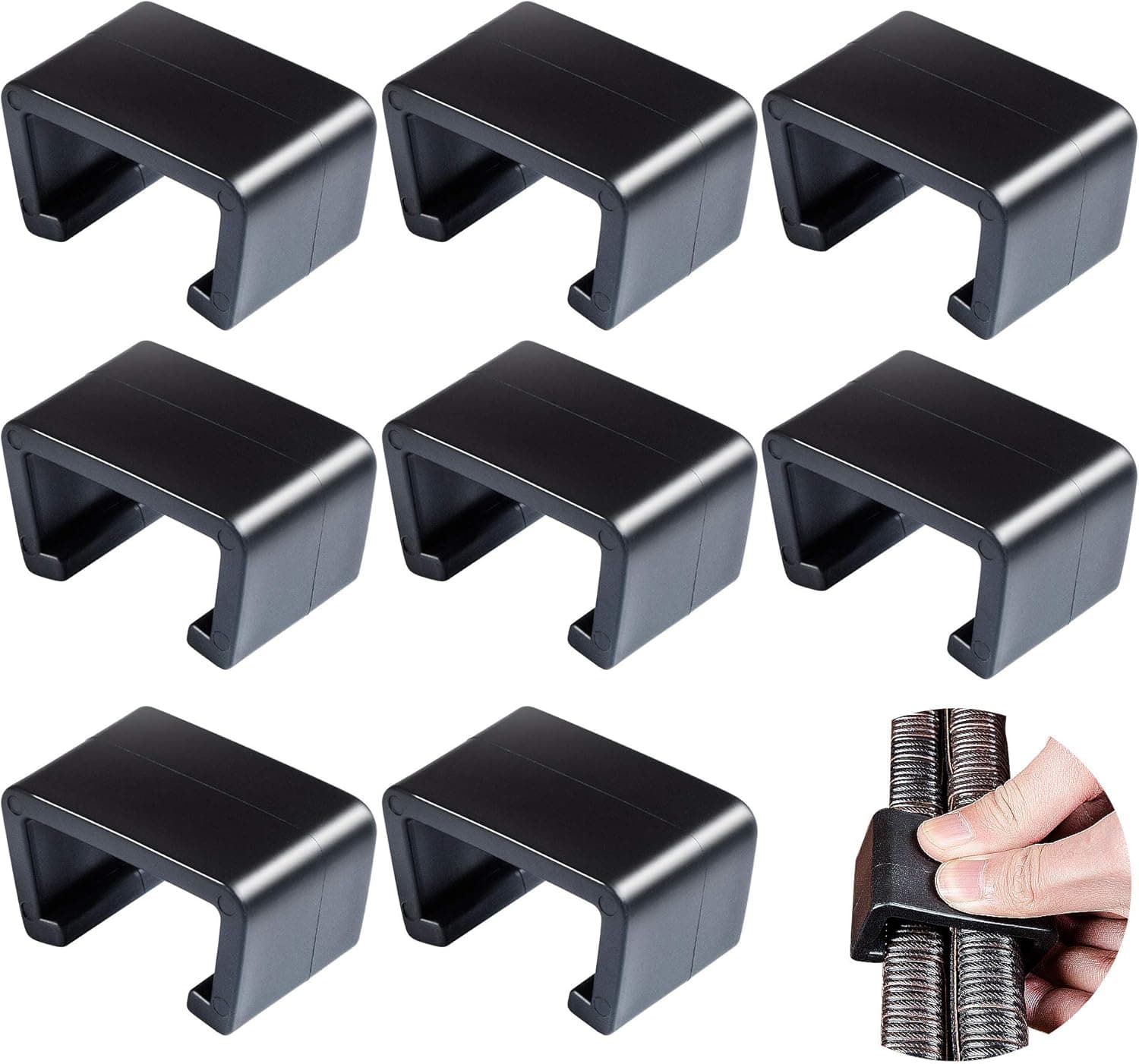 Outdoor Furniture Clips Patio Furniture Clips Rattan Sofa Clamps Wicker Chair Alignment Fasteners, Connectors for Sectional or Module Outdoor Couch Patio Furniture-8 Pieces