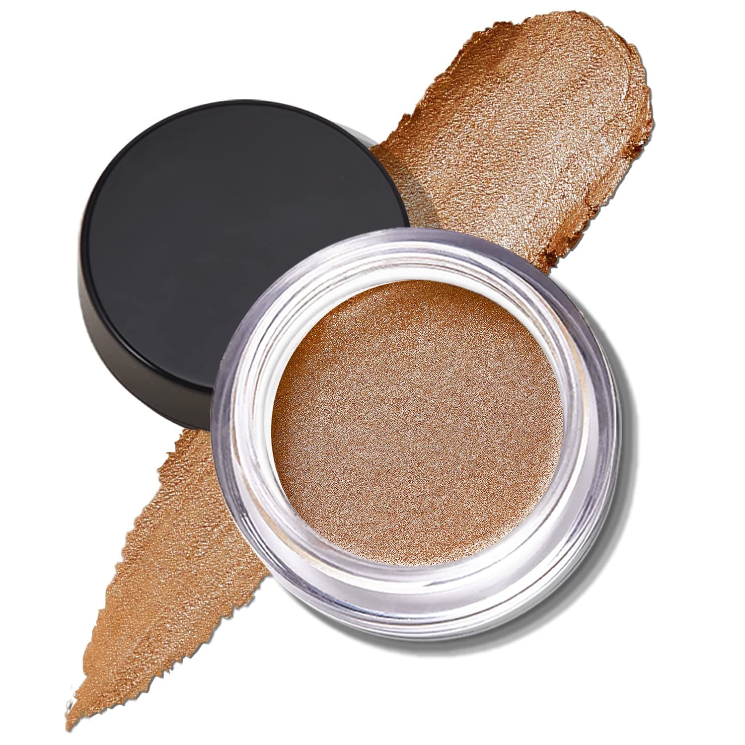Erinde Cream Eyeshadow, Metallic Shimmer Creme Eye Shadow, Highly Pigmented, Waterproof, Long-wearing, Hypoallergenic Creamy Eyeshadow, No Creasing Eye Makeup, Vegan & Cruelty-Free, #3 Bronze (Shimmer)