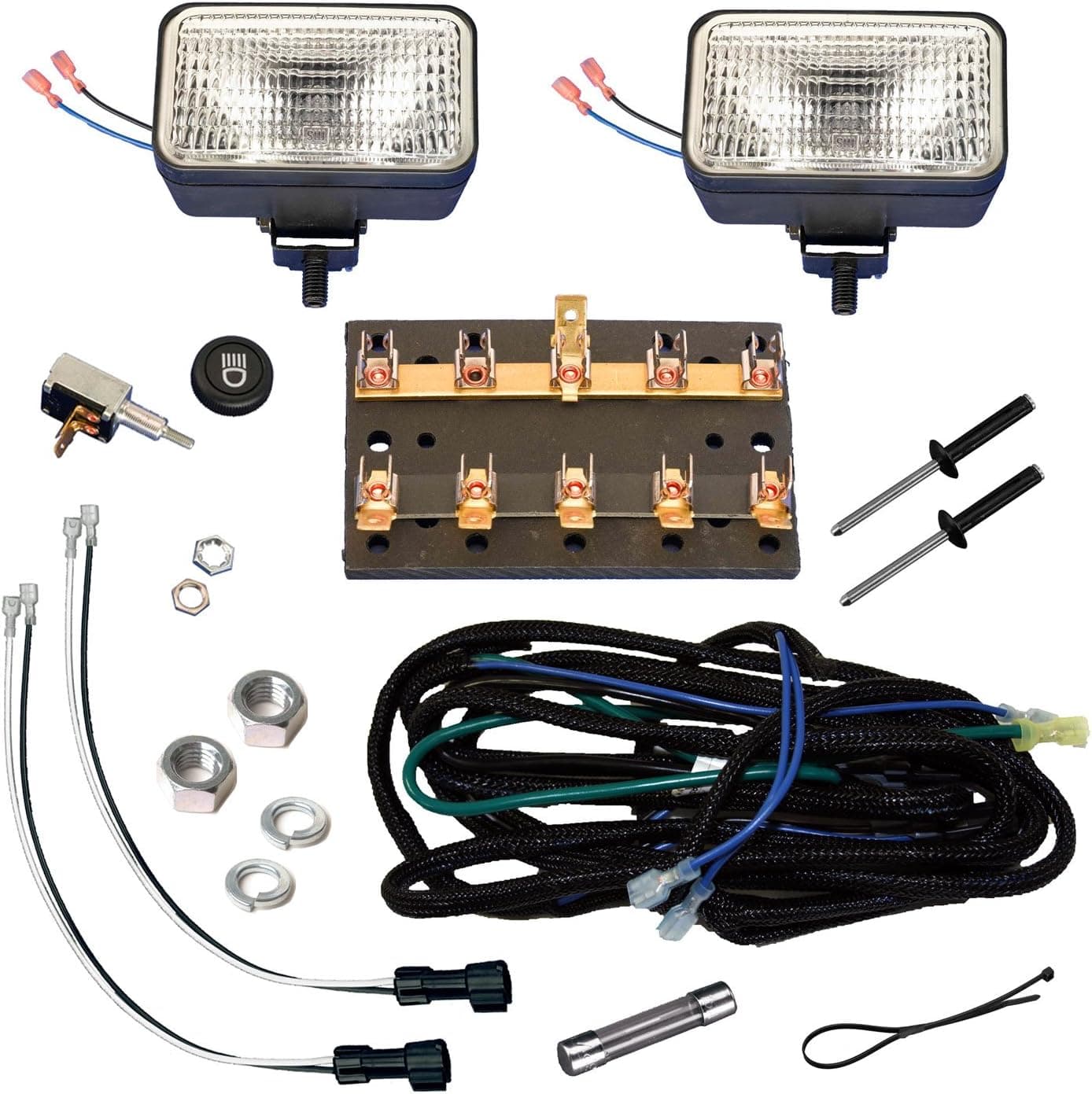 EZGO Golf Cart 750331PKG Universal Headlight Kit