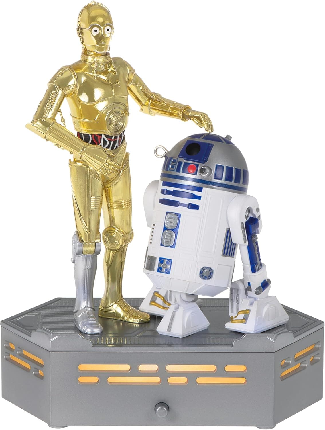 Hallmark Keepsake Christmas Ornament 2022, Star Wars: A New Hope Collection C-3PO and R2-D2, Storytellers Light and Sound