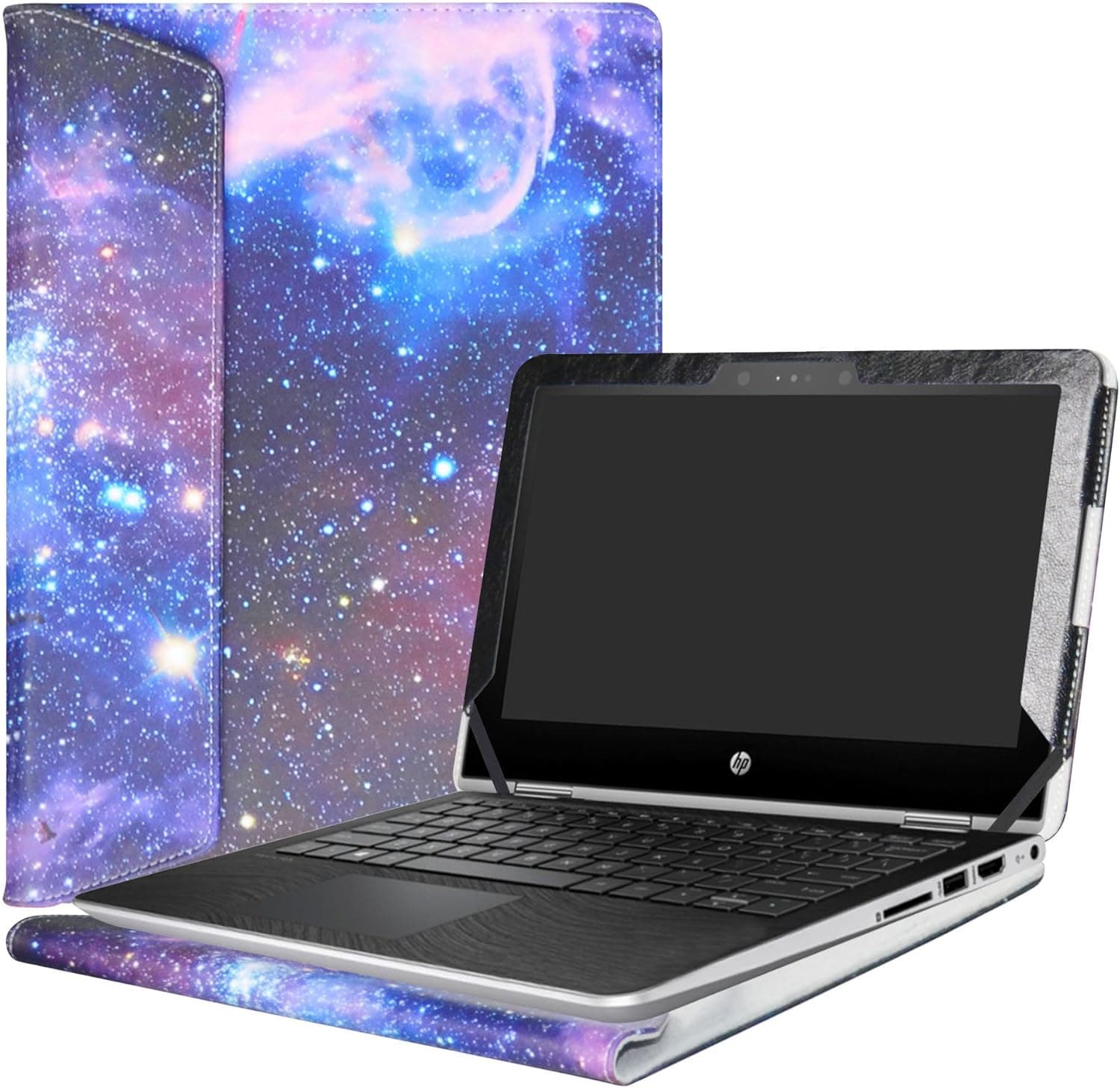 Alapmk Protective Case Cover for 11.6" HP Pavilion x360 11 11M-adXXX 11-adXXX 11M-AD013DX Series Laptop(Warning:Not fit Pavilion x360 11 11-kXXX 11-uXXX 11-nXXX Series),Galaxy