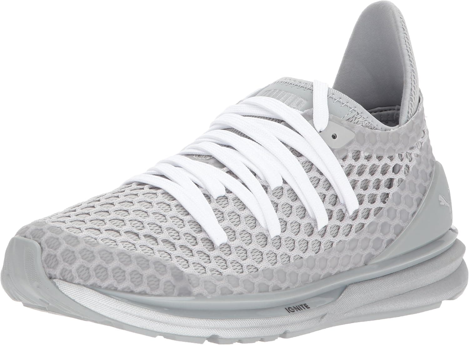 PUMA Women's Ignite Limitless Netfit NC Wn Sneaker, Quarry-Gray Violet Silver, 8.5 M US