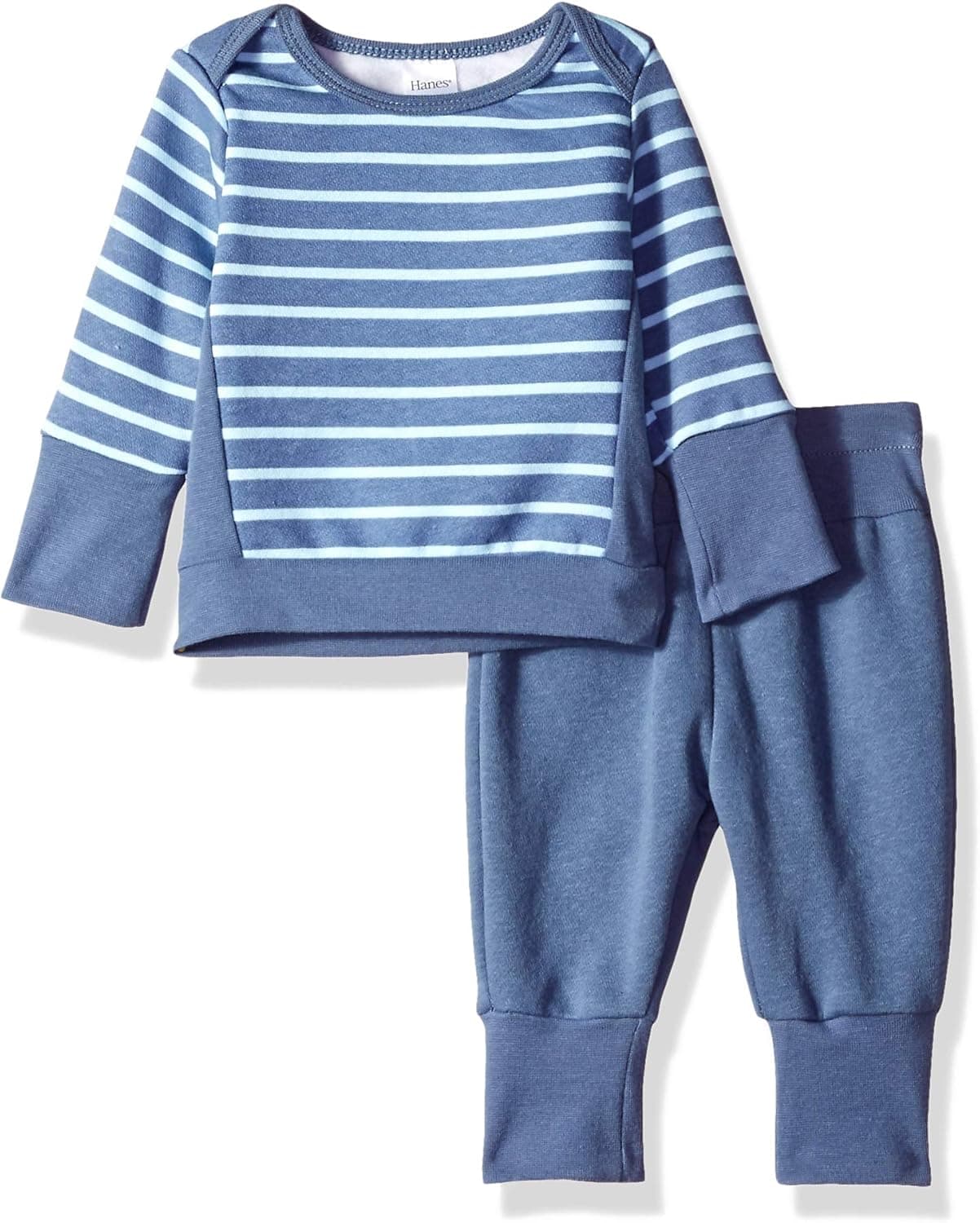Hanes Ultimate Baby Flexy Adjustable Fit Jogger with Sweatshirt Set