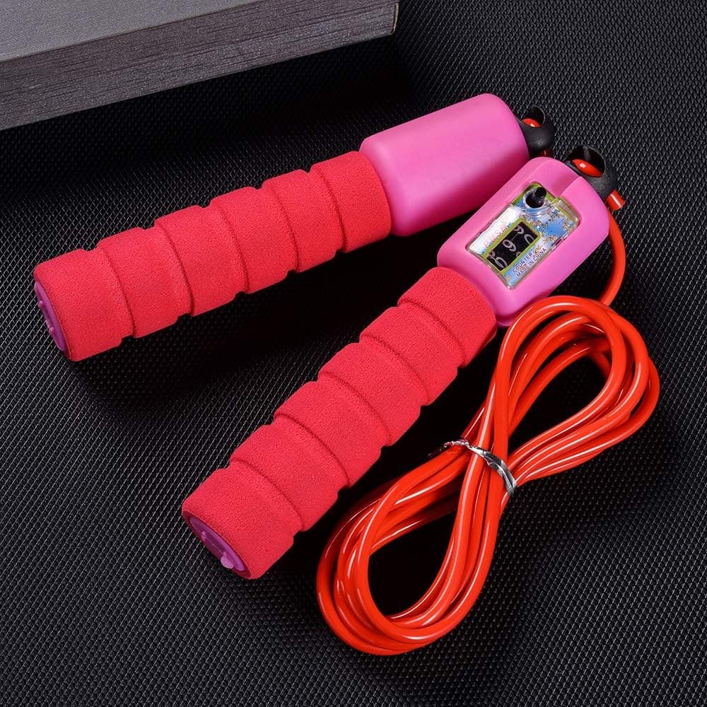 LOVEBIN Skipping Rope-Adjustable Sports Counter Jump Rope, Dedicated Children Kindergarten Elementary School Beginner Adult Child Counting Rope, Fitness Weight Loss Best Exercise Rope