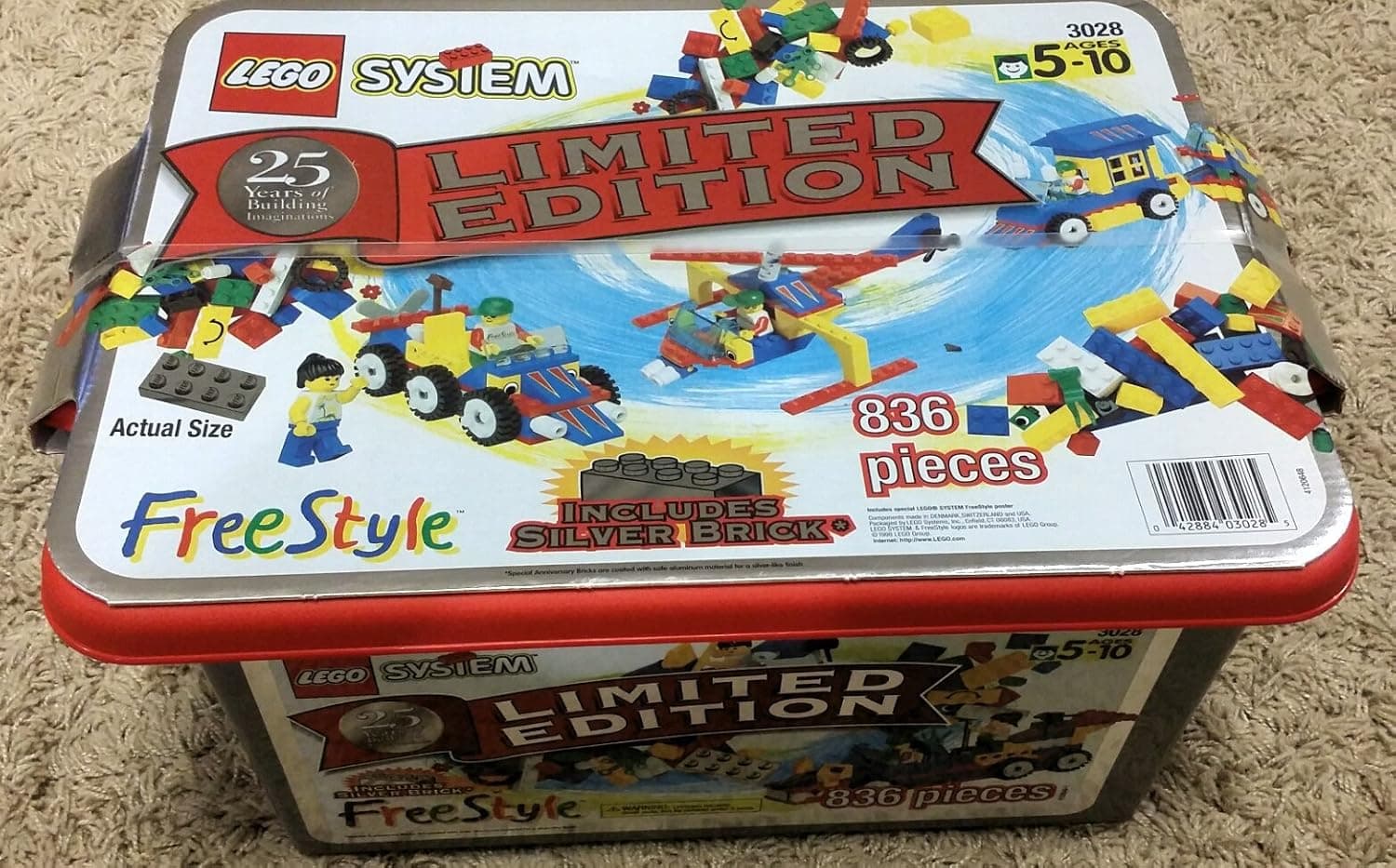 Lego System # 2038, Limited Edition 25th Anniversary 836 piece Freestyle set