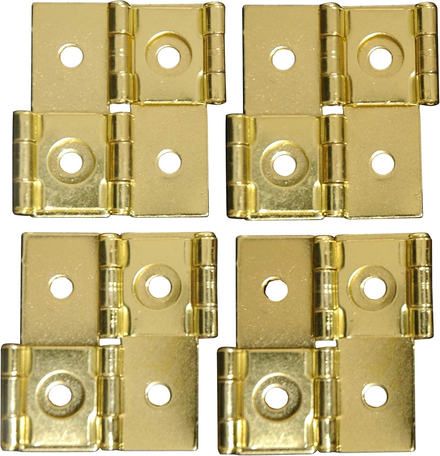Oriental Furniture Shoji Screen Hinges - Gold (Set of 4)