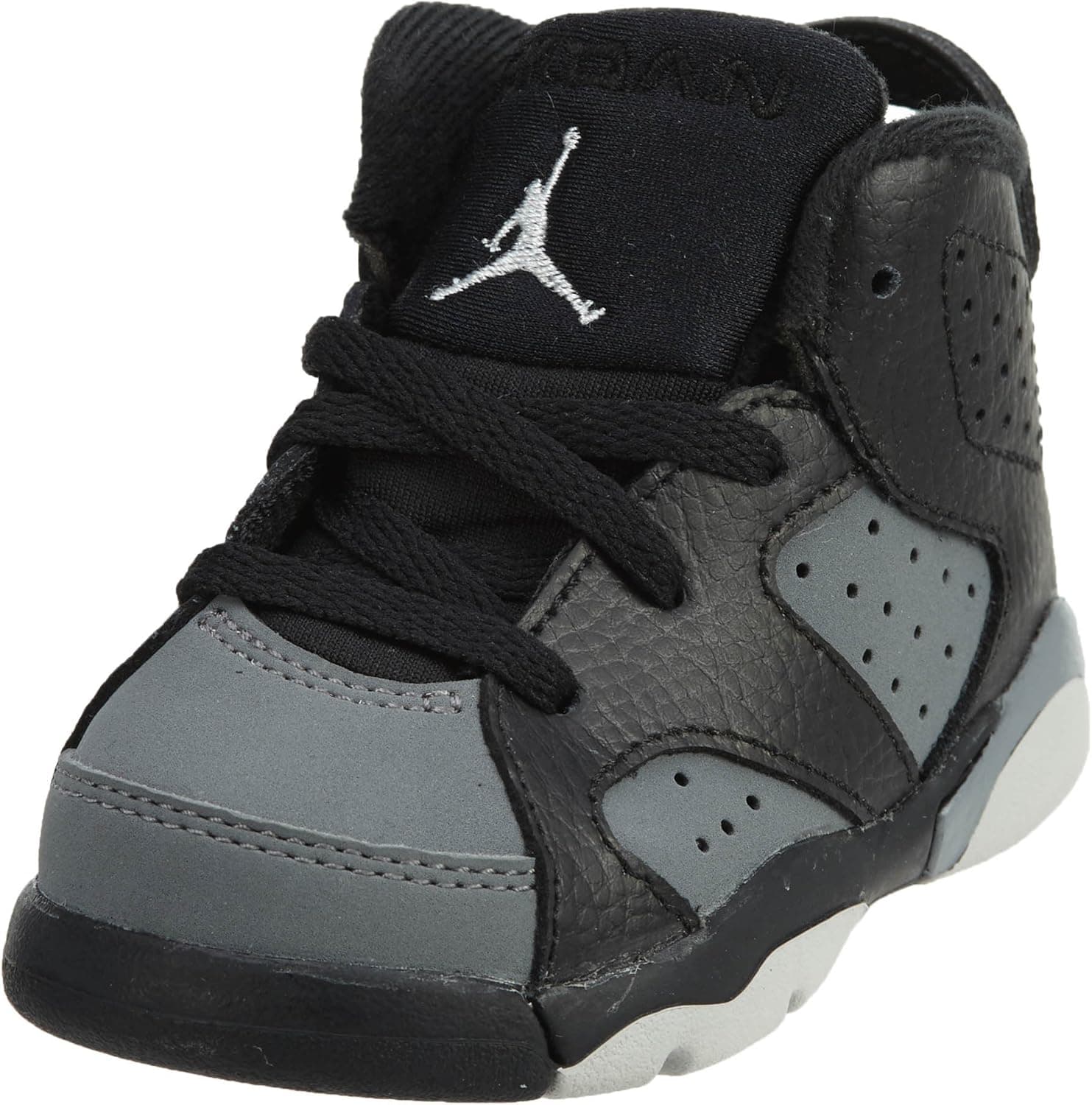 Jordan 6 Retro BT Toddler's Shoes Black/White/Cool Grey 384667-010