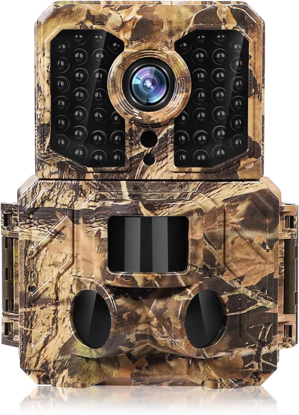 KINGCO 20MP Trail Camera 1080P Full HD Game Camera Night Vision 120° Wide Angle 0.2s Trigger Time Trail Cam with 3 Infrared Sensors Waterproof IP65