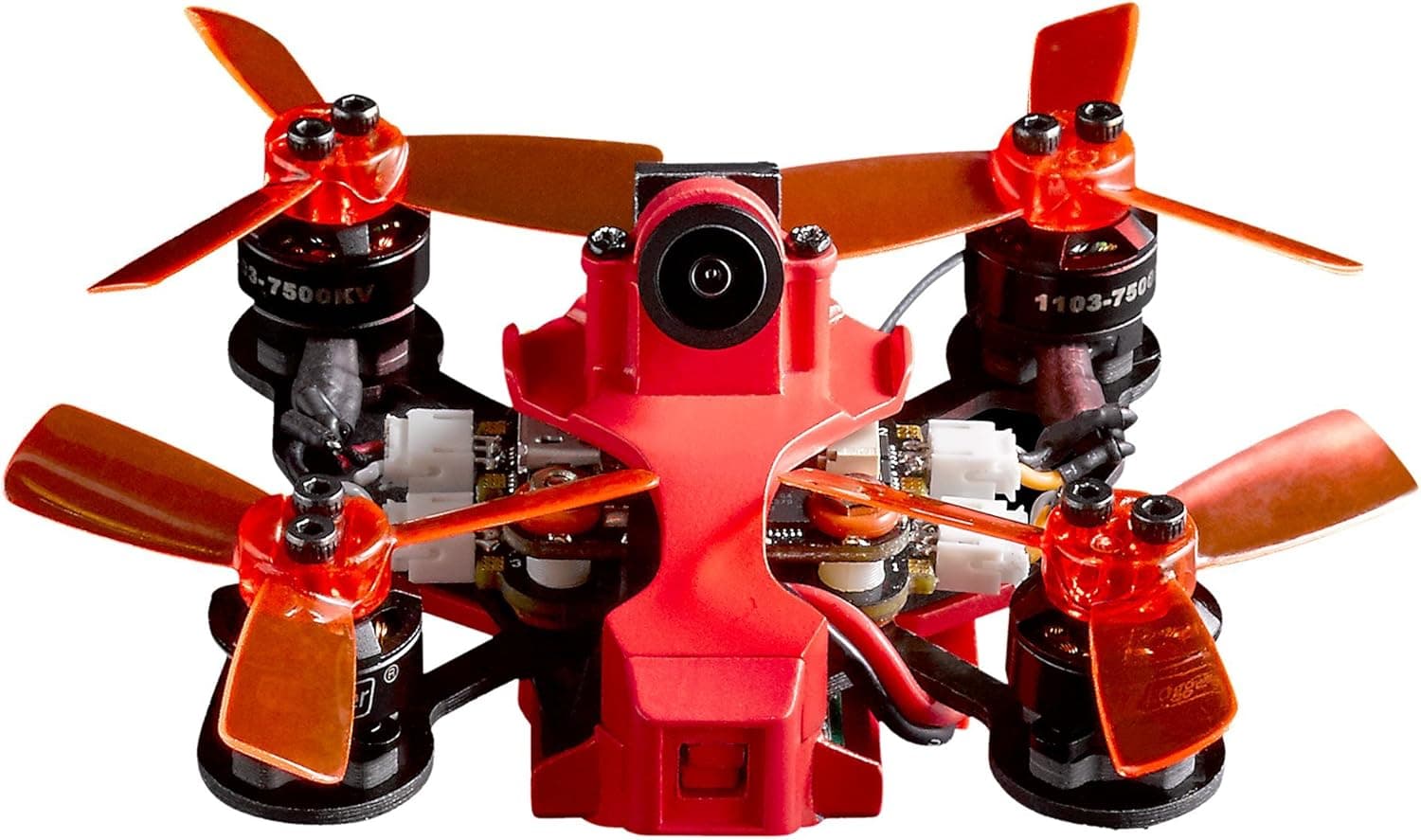 DroneArt RC Eye Imprimo FPV Micro Drone 3D Printed Frame, Multi-Colored LEDs, Brushless Motors, Innovative ESC, Intuitive Flight Control, Video Recording for True FPV Experience with Spektrum BNF
