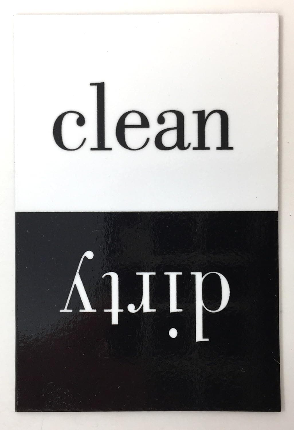 Clean Dirty Dishwasher Magnet by Warehouse 400 (BLACK)
