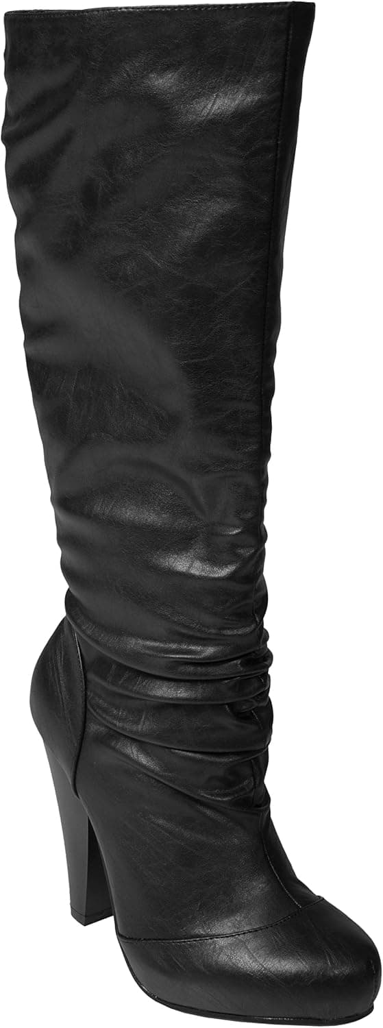 Journee Collection Hidden Platform High Heel Slouchy Boot