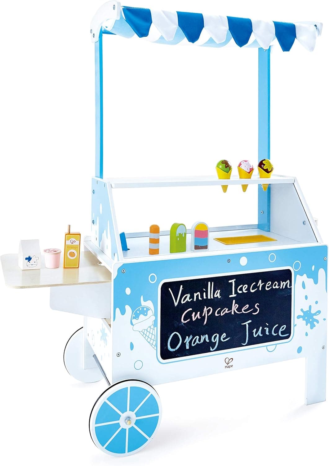 Award Winning Hape Ice Cream Emporium Wooden Play Kitchen Toy with Accessories